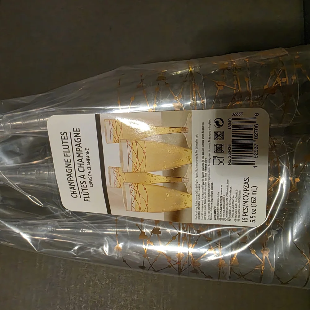 Gold and Silver Champagne Flutes